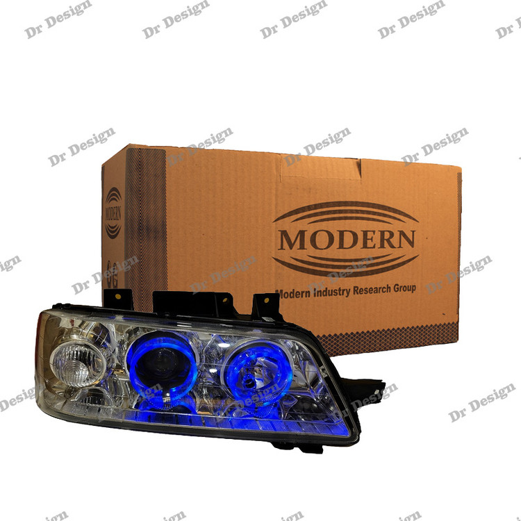 چراغ جلو اسپرت مدرن 405 جفت حلقه آبی