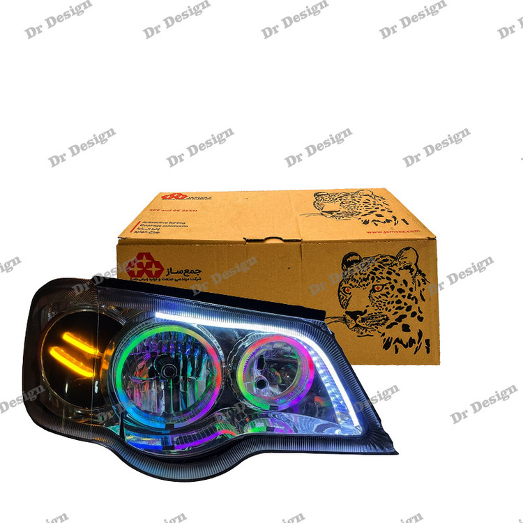 چراغ جلو اسپرت جمع ساز پراید طرح گلس فولکالر دو حالته