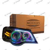 چراغ جلو اسپرت مدرن پراید طرح گلس فولکالر دو حالته