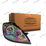 چراغ جلو اسپرت مدرن تیبا طرح حلقه گلس سه بعدی فولکالر