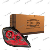 چراغ جلو اسپرت مدرن تیبا طرح حلقه گلس سه بعدی قرمز