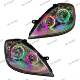 چراغ جلو اسپرت تیبا طرح حلقه گلس سه بعدی فولکالر