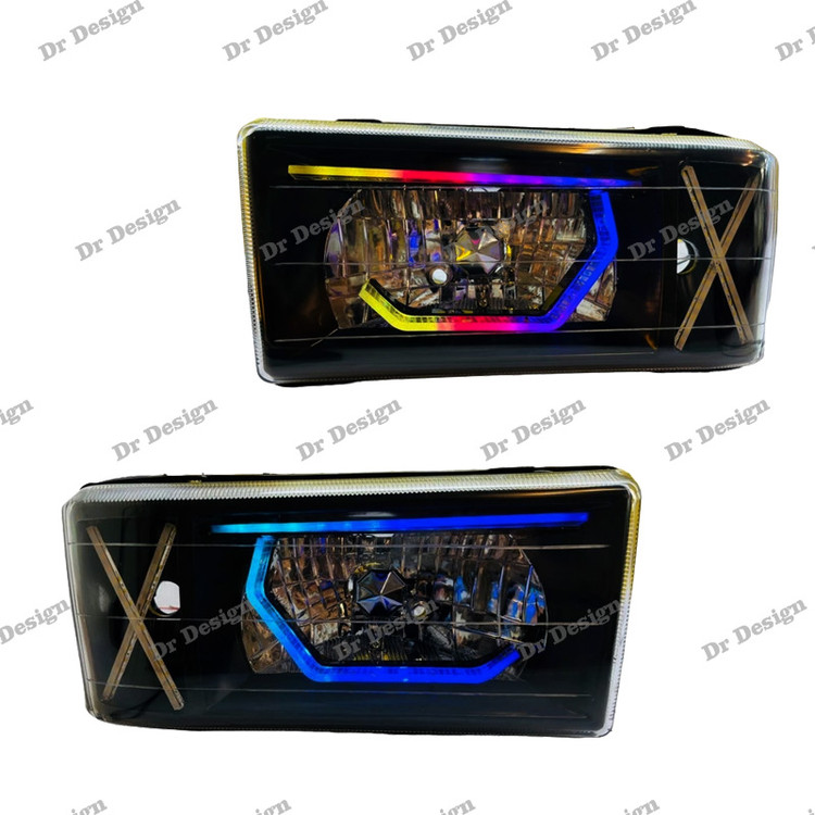 چراغ جلو اسپرت پیکان فولکالر دو حالته داخل مشکی