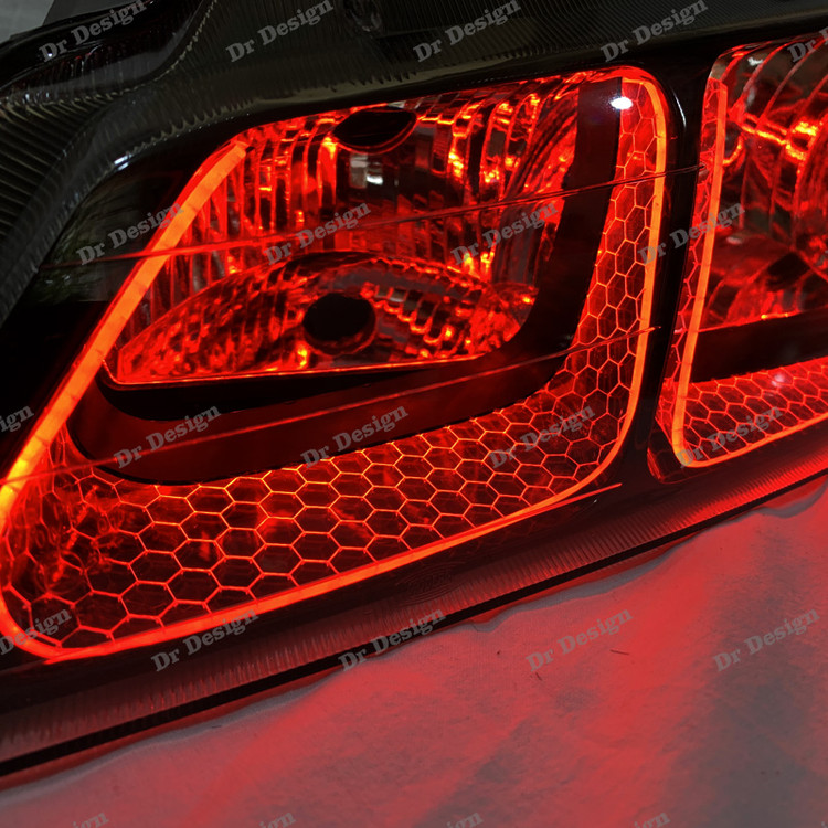 چراغ جلو اسپرت پارس طرح یو قرمز داخل مشکی