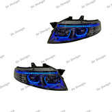 چراغ جلو اسپرت سمند سورن طرح هگزا آبی