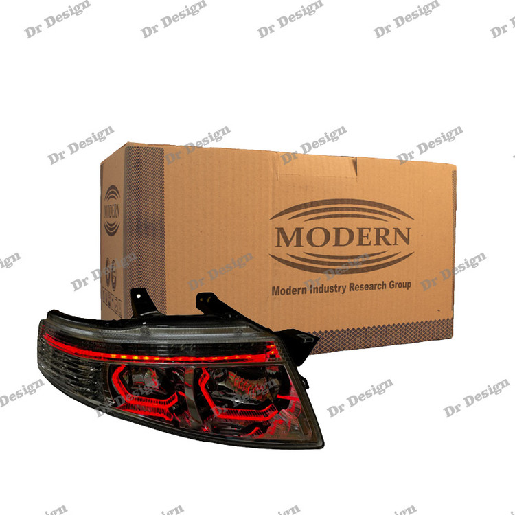 چراغ جلو اسپرت سمند سورن مدرن طرح هگزا قرمز