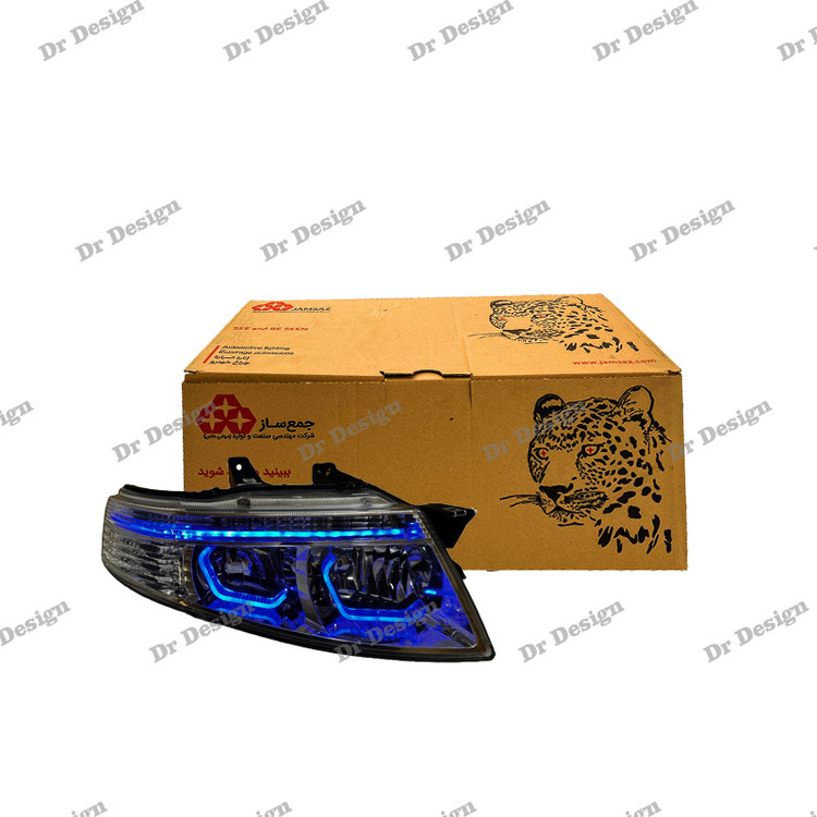 چراغ جلو اسپرت سمند سورن جمع ساز طرح هگزا آبی