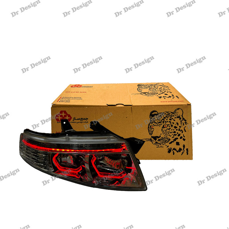 چراغ جلو اسپرت سمند سورن جمع ساز طرح هگزا قرمز