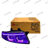 چراغ جلو اسپرت سمند سورن جمع ساز طرح هگزا بنفش