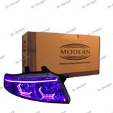 چراغ جلو اسپرت سمند سورن مدرن طرح هگزا بنفش