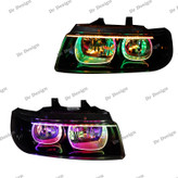 چراغ جلو اسپرت سمند مدرن طرح یو فولکالر دو حالته