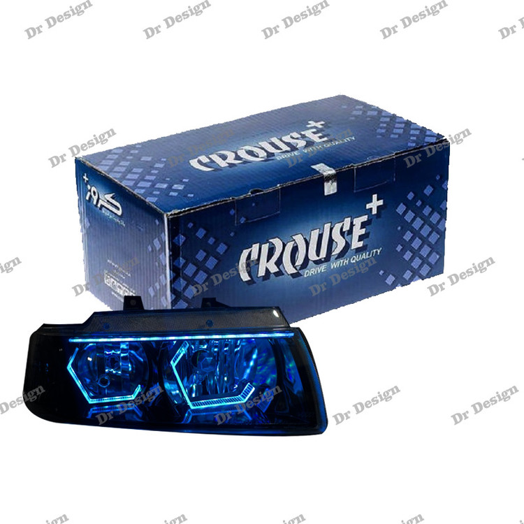 چراغ جلو اسپرت سمند کروز طرح هگزا آیس بلو