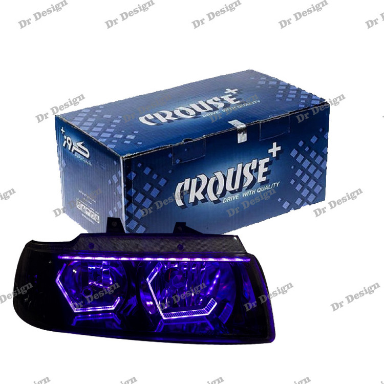 چراغ جلو اسپرت سمند کروز طرح هگزا بنفش