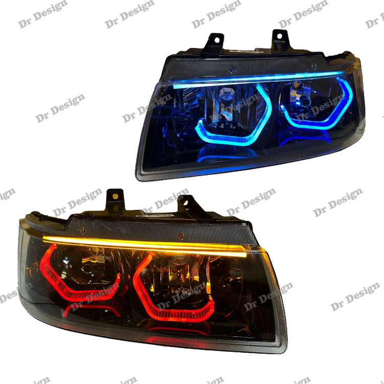 چراغ جلو اسپرت سمند طرح هگزا فولکالر