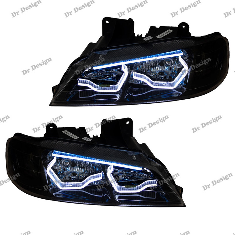 چراغ جلو اسپرت پارس طرح یاکوزا سه بعدی سفید دو حالته