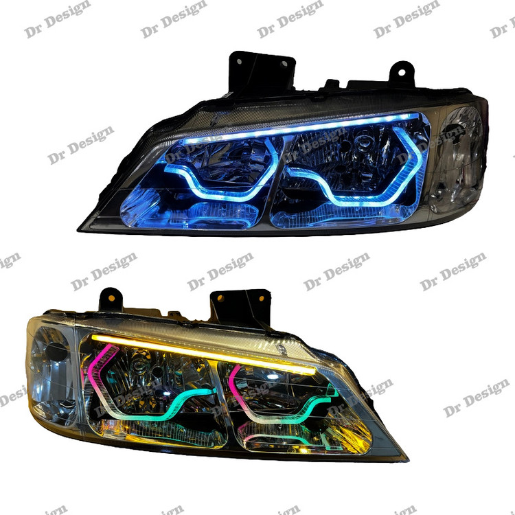 چراغ جلو اسپرت پارس طرح یاکوزا سه بعدی فولکالر دو حالته