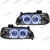 چراغ جلو اسپرت پراید حلقه سه بعدی سفید