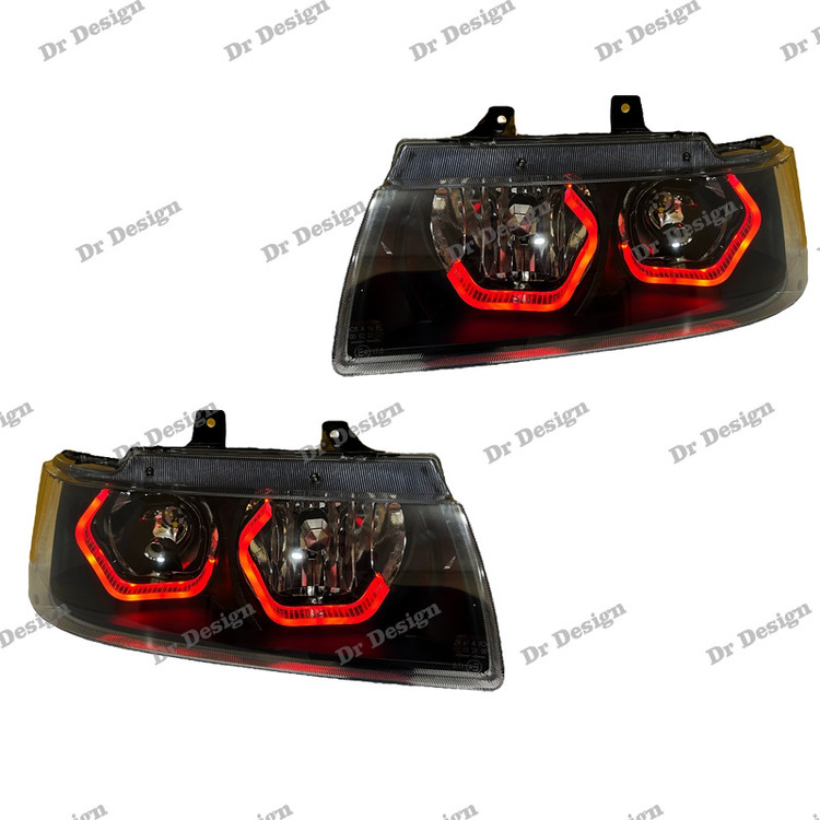 چراغ جلو اسپرت سمند طرح آی 8 قرمز