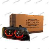 چراغ جلو اسپرت سمند مدرن طرح آی 8 قرمز