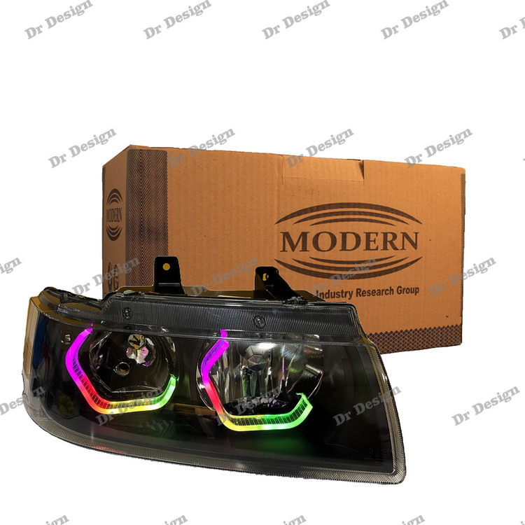 چراغ جلو اسپرت سمند مدرن طرح آی 8 فولکالر