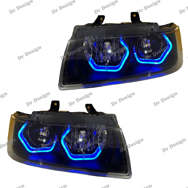 چراغ جلو اسپرت سمند طرح آی 8 آبی