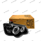 چراغ جلو اسپرت پراید جمع ساز حلقه سه بعدی سفید داخل مشکی