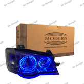 چراغ جلو اسپرت پراید مدرن حلقه سه بعدی آبی