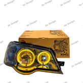 چراغ جلو اسپرت پراید جمع ساز حلقه سه بعدی انبه ای