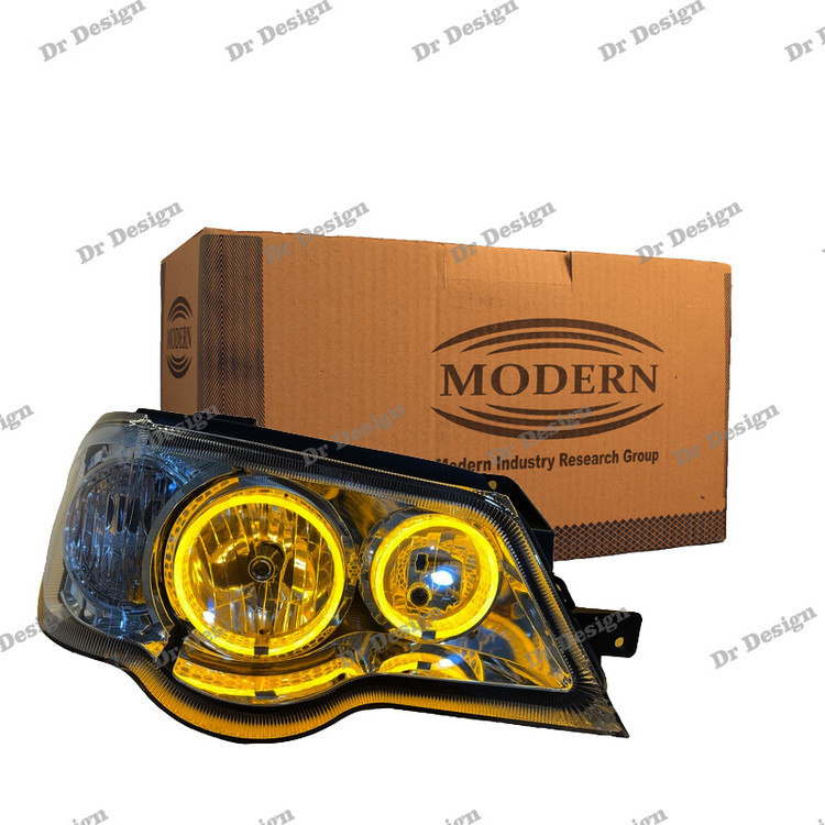 چراغ جلو اسپرت پراید مدرن حلقه سه بعدی انبه ای