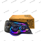 چراغ جلو اسپرت پراید جمع ساز طرح هگزا سه بعدی فولکالر دو حالته