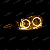 چراغ جلو اسپرت 206 طرح حلقه سه بعدی انبه ای