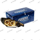 چراغ جلو اسپرت 206 کروز طرح حلقه سه بعدی انبه ای