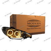 چراغ جلو اسپرت 206 مدرن طرح حلقه سه بعدی انبه ای