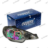 چراغ جلو اسپرت 206 کروز طرح حلقه سه بعدی فولکالر