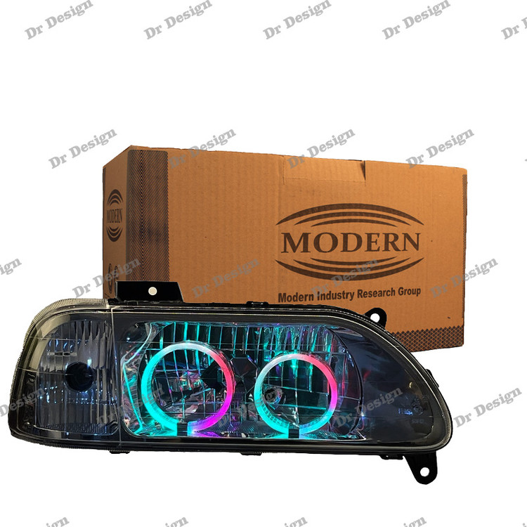 چراغ جلو اسپرت پراید مدرن طرح حلقه سه بعدی فولکالر