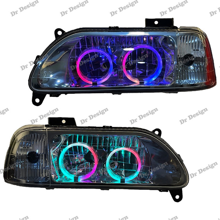 چراغ جلو اسپرت پراید طرح حلقه سه بعدی فولکالر