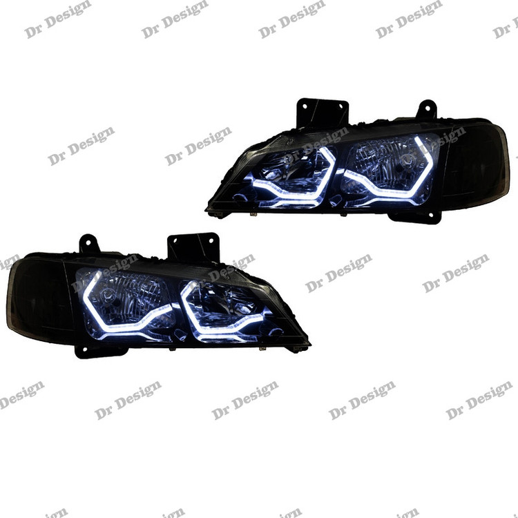 چراغ جلو اسپرت پارس طرح Bmw سفید داخل مشکی