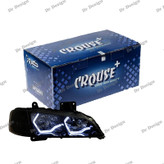 چراغ جلو اسپرت پارس کروز طرح Bmw سفید داخل مشکی