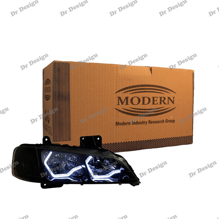 چراغ جلو اسپرت پارس مدرن طرح Bmw سفید داخل مشکی