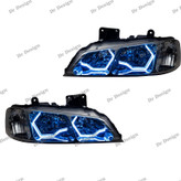 چراغ جلو اسپرت پارس طرح Bmw آبی یخی