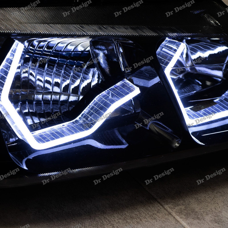 چراغ جلو اسپرت پارس طرح Bmw سفید داخل مشکی