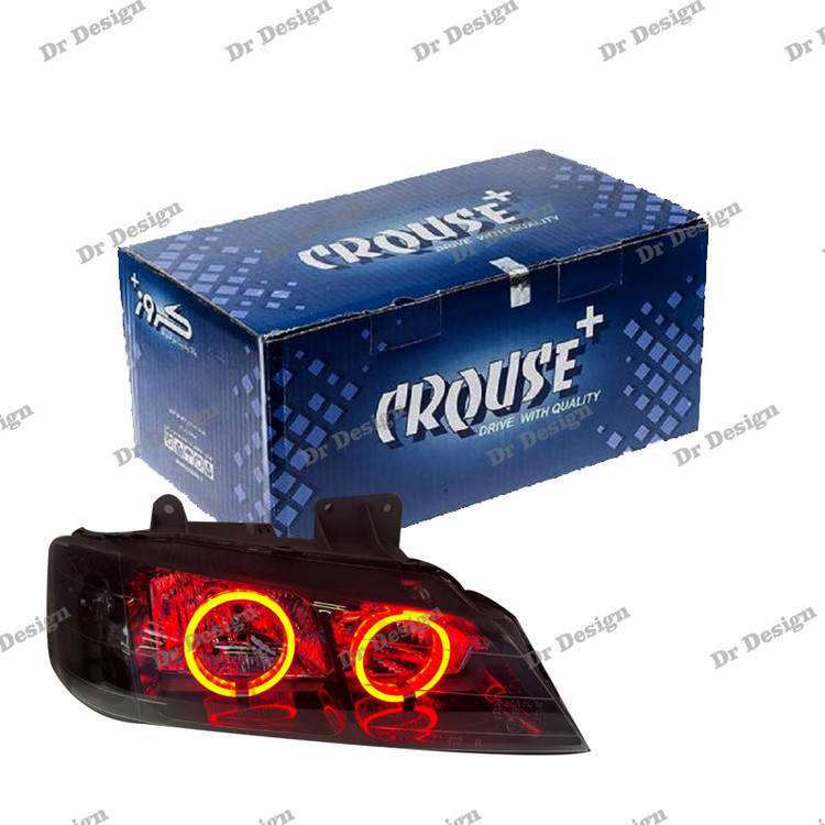 چراغ جلو اسپرت پارس کروز طرح حلقه سه بعدی قرمز داخل مشکی