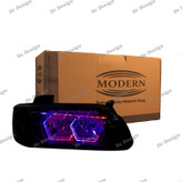 چراغ جلو اسپرت مدرن پراید طرح هگزا فولکالر داخل مشکی