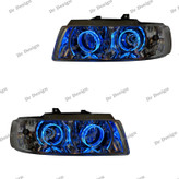 چراغ اسپرت سمند طرح حلقه سه بعدی آبی یخی