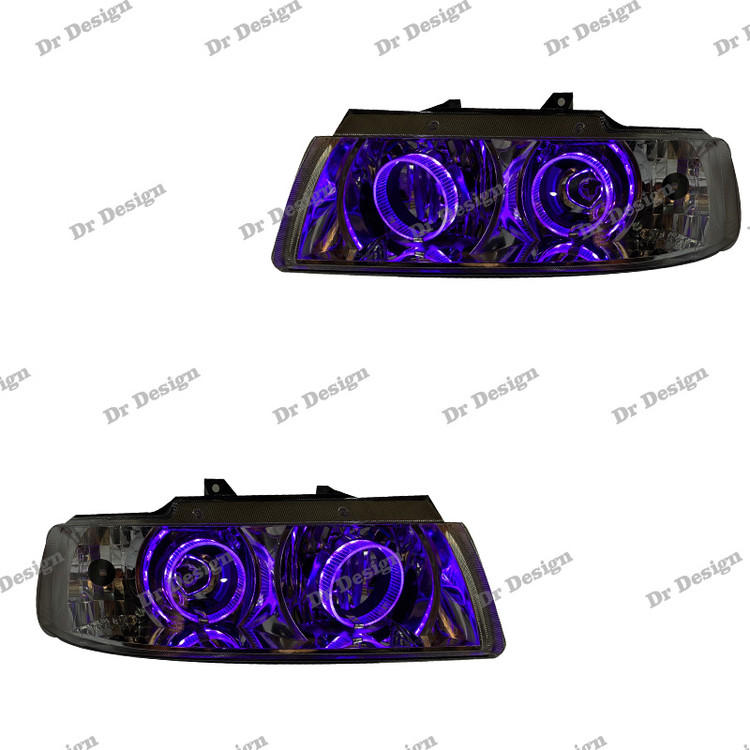 چراغ اسپرت سمند طرح حلقه سه بعدی بنفش