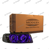 چراغ اسپرت سمند مدرن طرح حلقه سه بعدی بنفش