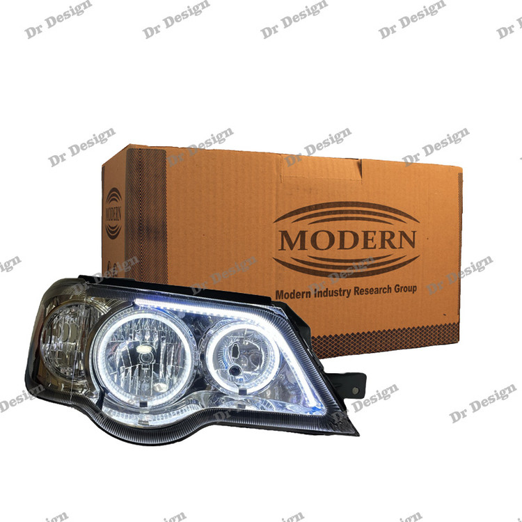 چراغ جلو اسپرت مدرن پراید طرح سفید