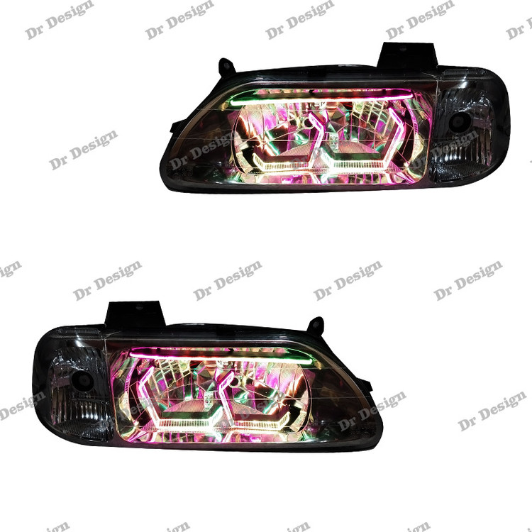 چراغ جلو اسپرت پراید طرح هگزا فولکالر