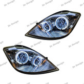 چراغ جلو اسپرت تیبا طرح حلقه گلس سفید