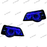 چراغ جلو اسپرت پراید طرح توربو آبی